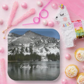 雪天屋湖ヨセミテ国立公園の写真 ペーパープレート (パーティー)