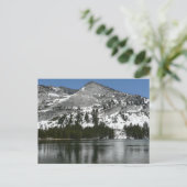 雪天屋湖ヨセミテ国立公園の写真 ポストカード (スタンド正面)