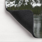 雪天屋湖ヨセミテ国立公園の写真 マウスパッド (コーナー)