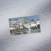 雪天屋湖ヨセミテ国立公園の写真 マグネット名刺 (インサイチュ)