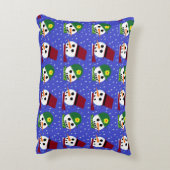 雪女スノーマン雪人枕 アクセントクッション (裏面(縦))