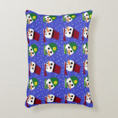 雪女スノーマン雪人枕 アクセントクッション (正面(垂直))