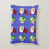 雪女スノーマン雪人枕 アクセントクッション (裏面(縦))