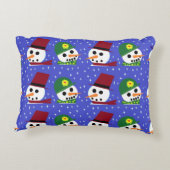 雪女スノーマン雪人枕 アクセントクッション (裏面)