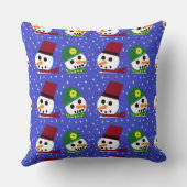 雪女スノーマン雪人枕 クッション (裏面)