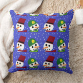 雪女スノーマン雪人枕 クッション (ブランケット)