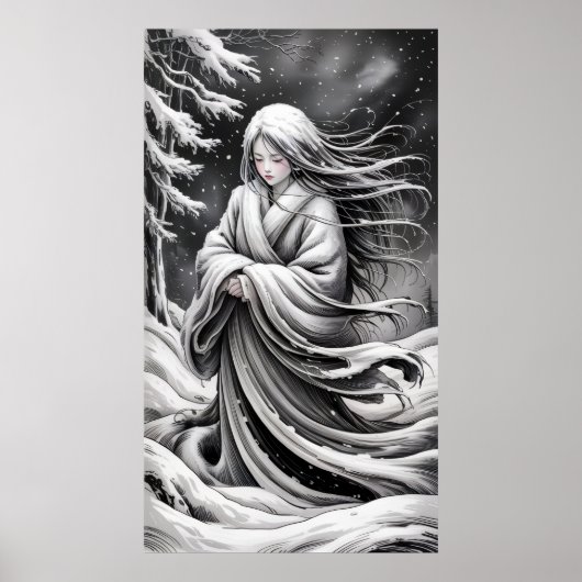 雪女:雪の精霊 ポスター (正面)