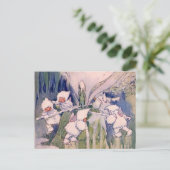 雪妖精の国が雪を作る ポストカード (スタンド正面)