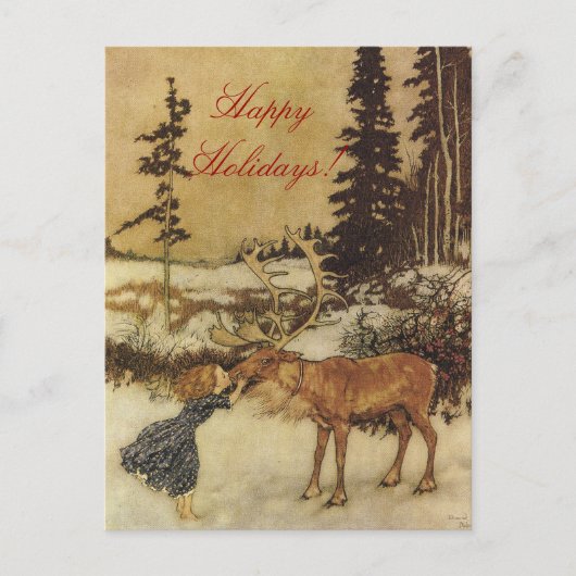 雪姫おとぎ話とゲルダ葉書 シーズンポストカード (正面)