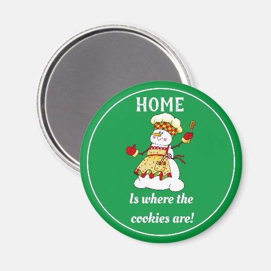 雪姫おもしろいクッキーシェフ マグネット (正面/裏面)