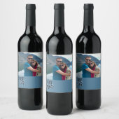 雪姫の写真をカスタム見る ワインラベル (ボトル)