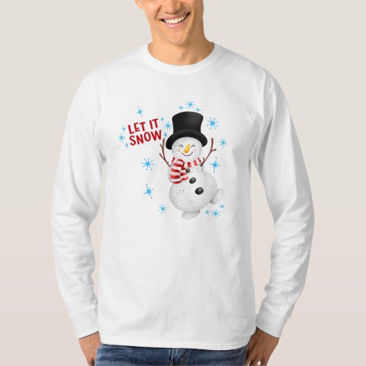 雪姫雪だるまTシャツ Tシャツ (正面)