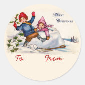 雪子ギフトラベルシール ラウンドシール (正面)