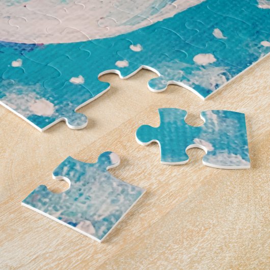 雪子猫 ジグソーパズル (側面)