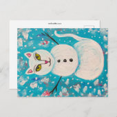 雪子猫 ポストカード (正面/裏面)