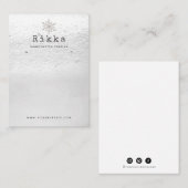 雪実在イヤリング表示名刺 名刺 (正面/裏面)