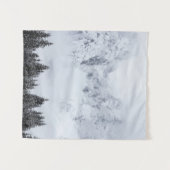 雪山とトウヒ林 タペストリー (正面(横))