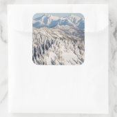 雪山と木々の風光明媚な景色。 スクエアシール (バッグ)