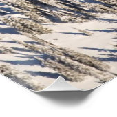 雪山と木々の風光明媚な景色。 ポスター (コーナー)