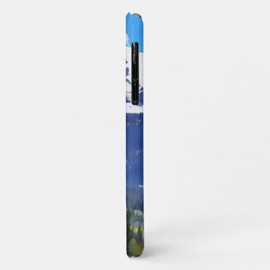 雪山と木の水の色のスタイルアート Case-Mate iPhoneケース (裏面/左)