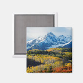 雪山と木 マグネット (正面/裏面)