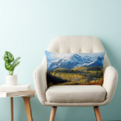 雪山と木 ランバークッション (椅子)