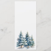 雪山と松結婚の木 メニュー (裏面)