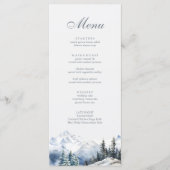 雪山と松結婚の木 メニュー (正面)