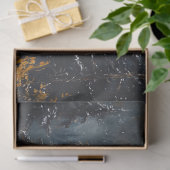 雪山に立つ白い羊のデコパージュ 薄葉紙 (ギフト)