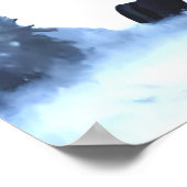 雪山のハイエナ | AIアートポスター ポスター (角)