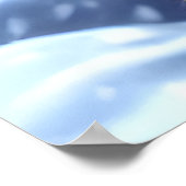 雪山のベンガル猫 | AIアートポスター ポスター (角)