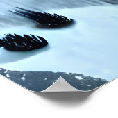 雪山のワシ | AIアートポスター ポスター (角)