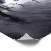 雪山の城 | AIアートポスター ポスター (角)