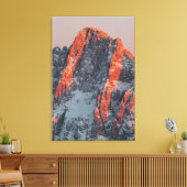 雪山の太陽の光 キャンバスプリント (インサイチュ (リビング))