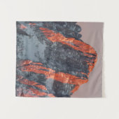 雪山の太陽の光 タペストリー (正面(横))