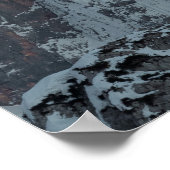 雪山の太陽の光 ポスター (角)