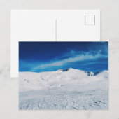 雪山の峰 冬の風景 ポストカード (正面/裏面)