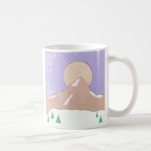 雪山の景色を望むマグカップ コーヒーマグカップ (右)