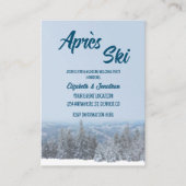 雪山の森プレ結婚の歓迎パーティー エンクロージャーカード (正面)