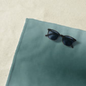 雪山の神秘的な青いネオンライト ビーチタオル (インサイチュ)