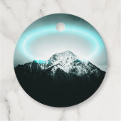 雪山の神秘的な青いネオンライト フェイバータグ (正面)