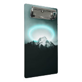 雪山の神秘的な青いネオンライト ミニクリップボード (アングル)