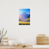 雪山の緑の海 ポスター (キッチン)