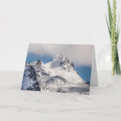 雪山の風景の写真 カード (正面)