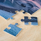 雪山の風景を越えたオーロラボレリス ジグソーパズル (側面)