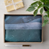 雪山の風景を越えたオーロラボレリス 薄葉紙 (ギフト)