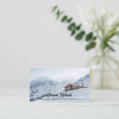 雪山の風景写真 名刺 (スタンド正面)