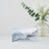 雪山の風景写真 名刺 (スタンド正面)