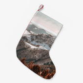 雪山の鳥の目 スモールクリスマスストッキング (正面 (吊り時))