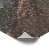 雪山の鳥瞰図(CLE) ポスター (角)